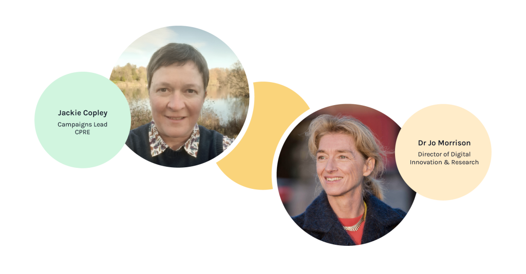 Photos and job titles of Jackie Copley and Jo Morrison
