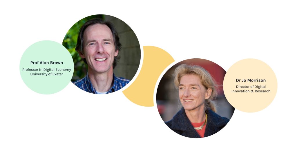 Photos and job titles of Prof Alan Brown and Dr Jo Morrison