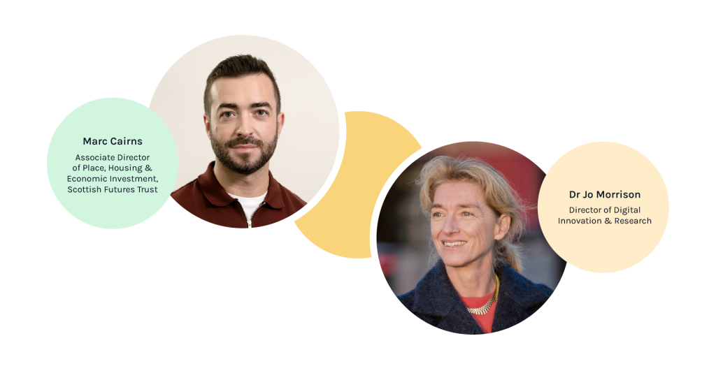 Photos and job titles of Marc Cairns and Jo Morrison