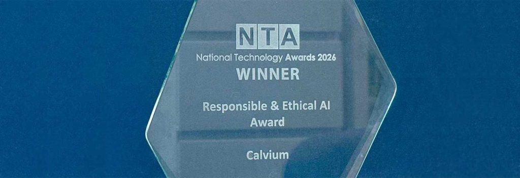 Calvium's NTA award statue